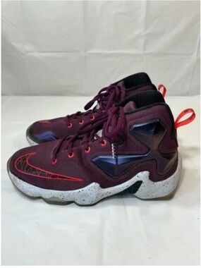 Nike Kids Burgundy and Red High-Top Sneakers